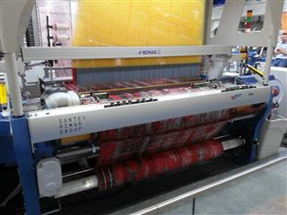 métier à tisser one tissu fantaisie chaine sur cantre